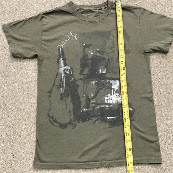 Star Wars Boba Fett Collecting The Bounty Military Green T-Shirt S Small - Picture 2 of 8